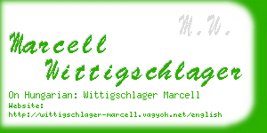 marcell wittigschlager business card